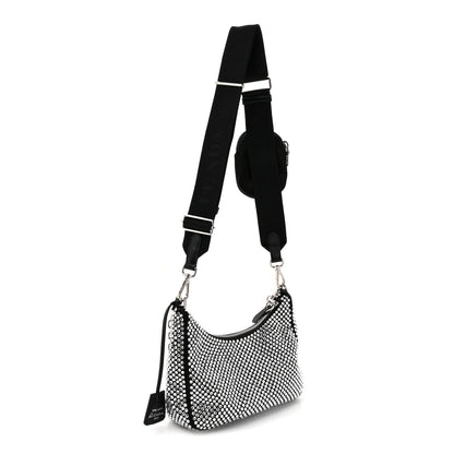 Satin Crystal Re-Edition 2005 Shoulder Bag Cristal