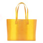 Calfskin Lizard Embossed Medium London Tote Marigold