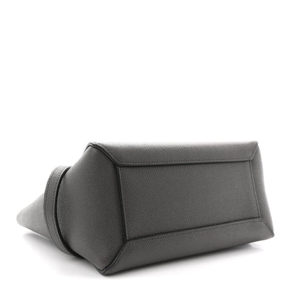 Grained Calfskin Nano Belt Bag Grey