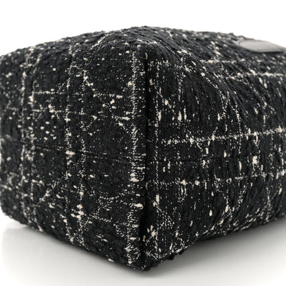 Tweed Cannage Small Vertical Toujours Black