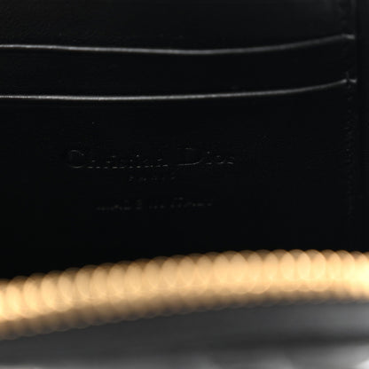 Patent Cannage Lady Dior Phone Holder Black
