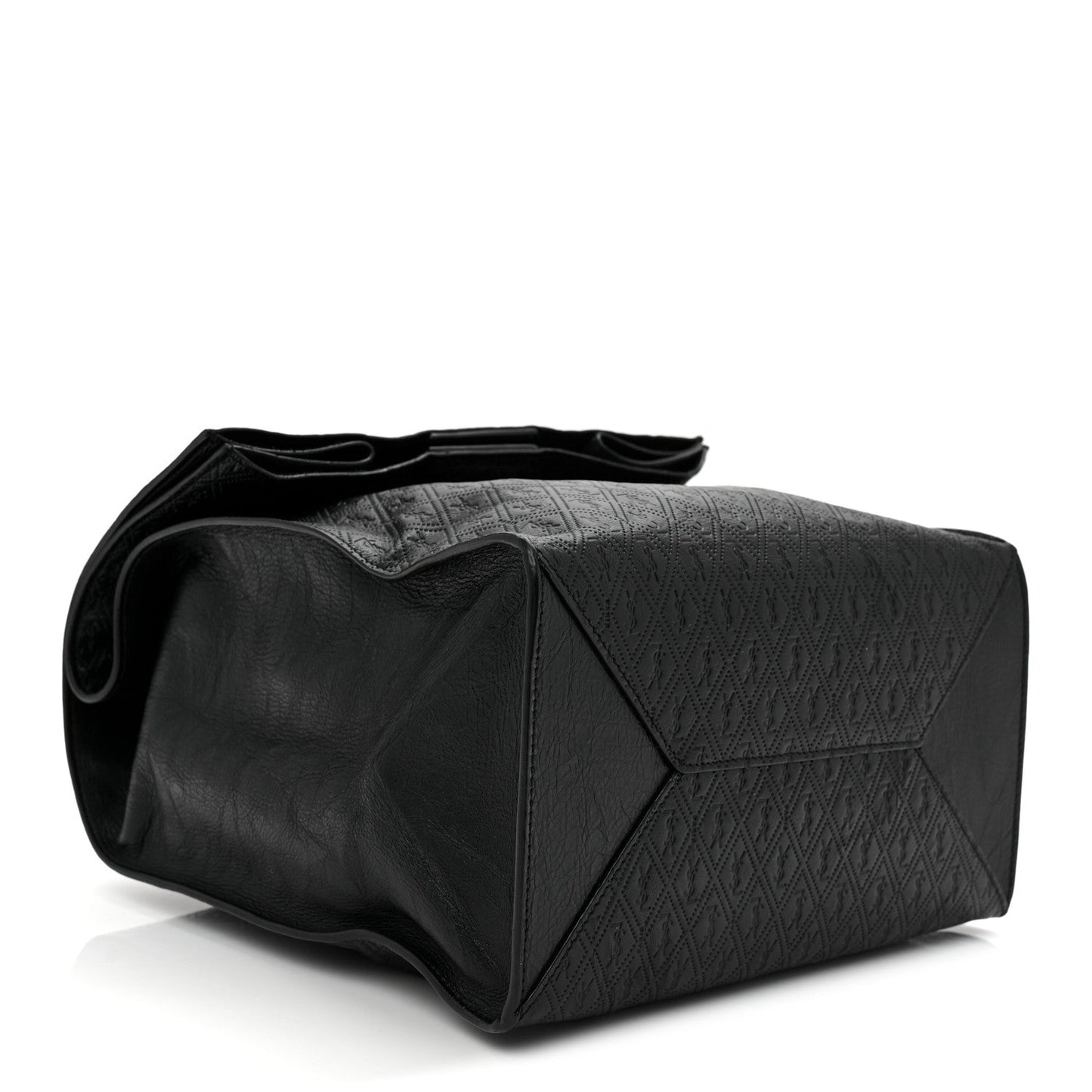 Calfskin Monogram Deli Paper Bag  Vintage Black