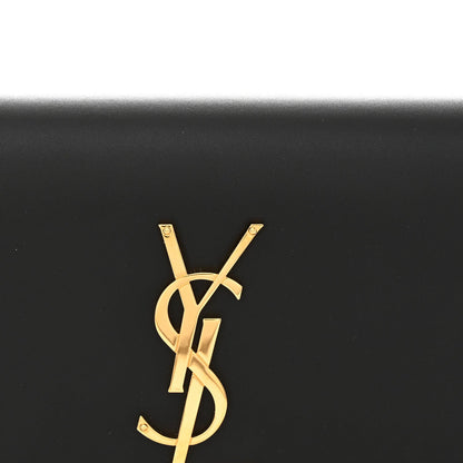 Calfskin Classic Monogram Tassel Clutch Black