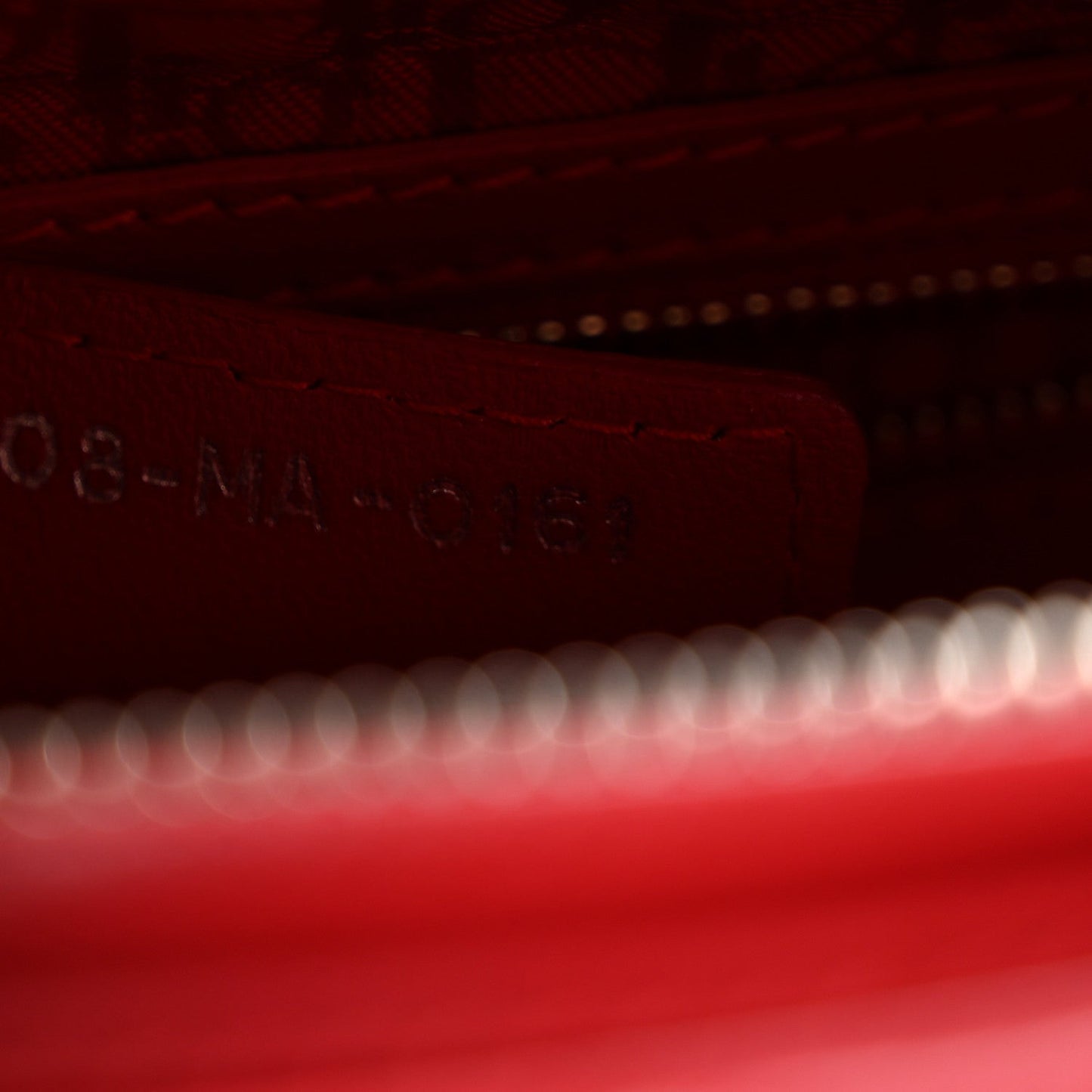 Lambskin Cannage Medium Lady Dior Red