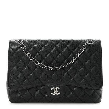 Caviar Maxi Single Flap Black