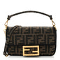 Fabric Jacquard FF 1974 Mini Baguette Tobacco Moro Black
