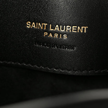 Shiny Calfskin Le 37 Mini Bucket Bag Black