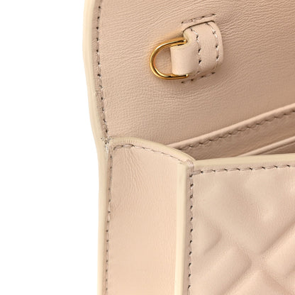 Nappa Matisse FF Embossed Wallet On Chain Baguette Camelia