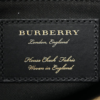 Derby Calfskin House Check Medium Banner Tote Black
