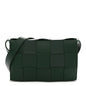 Lambskin Maxi Intrecciato Cassette Crossbody Bag Raintree