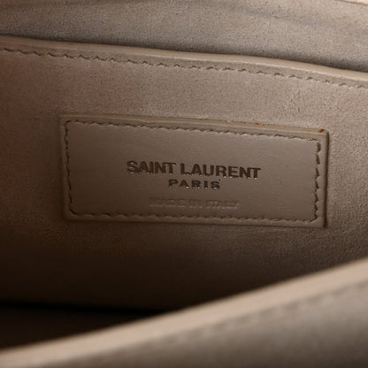 Calfskin Crocodile Embossed Medium Monogram Sunset Blanc Vintage