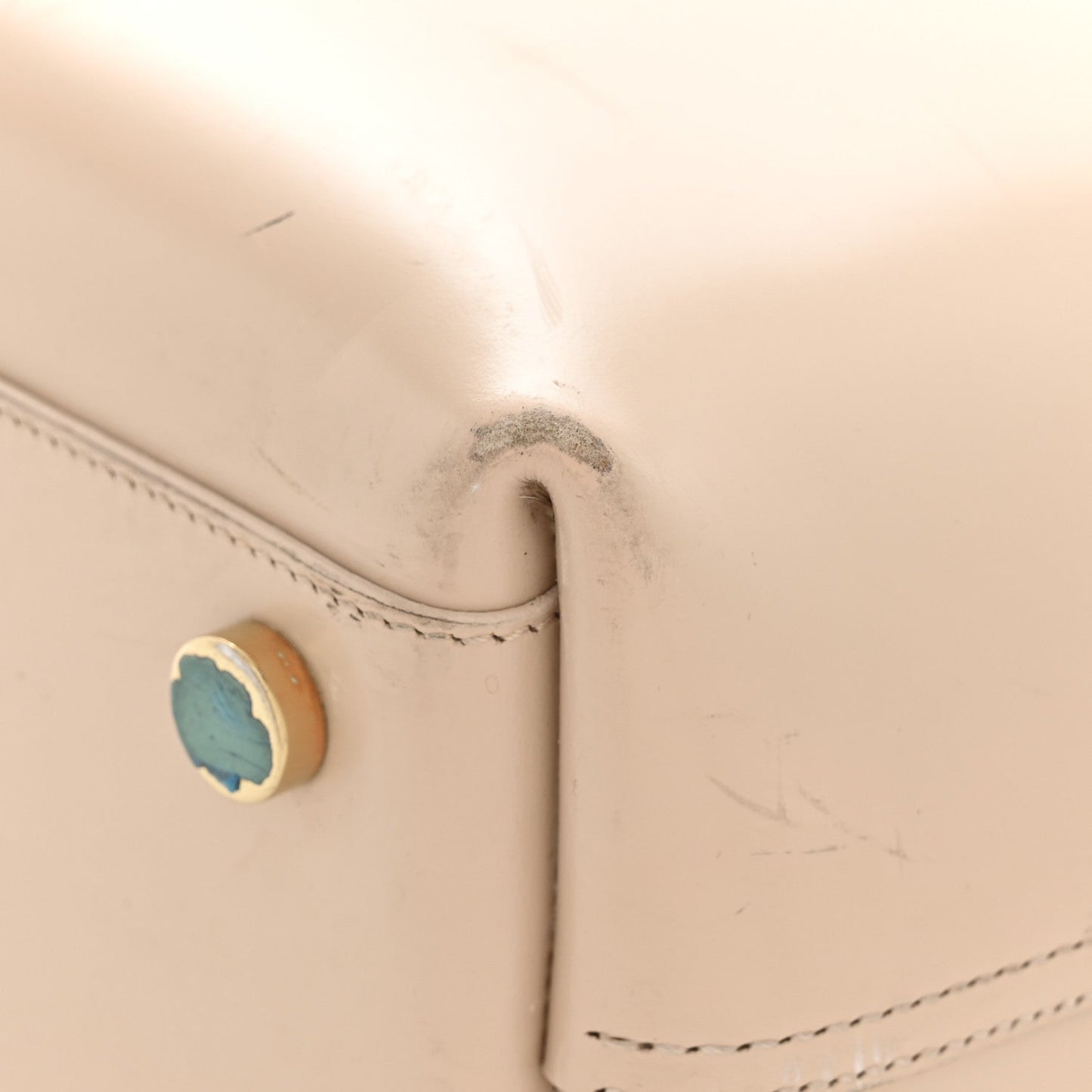 Calfskin Classic Monogram Double Face Tote Nude Powder