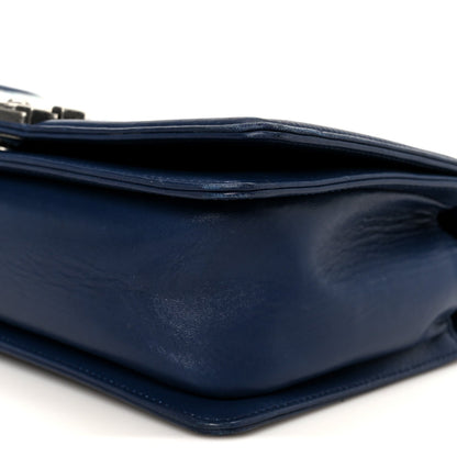 Lambskin Tile Medium Mosaic Boy Flap Navy Multicolor