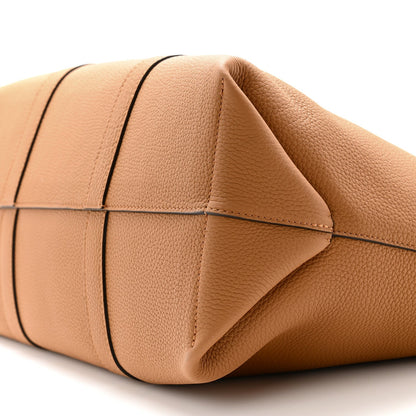 Taurillon Duo Cabas MM Tote Camel Flame