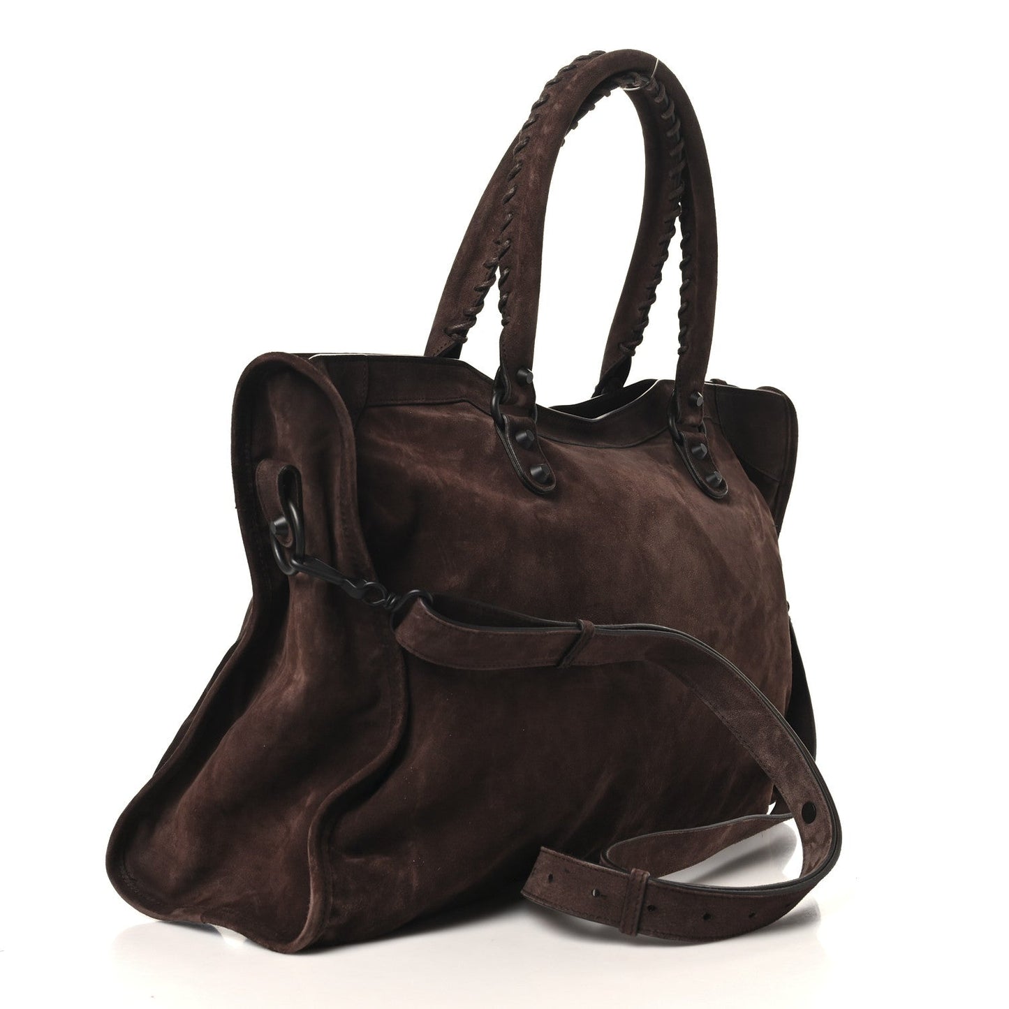 Suede Calfskin Classic Hardware Large Le City Light Espresso