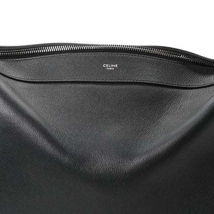 Supple Calfskin Large Romy Shoulder Bag Black