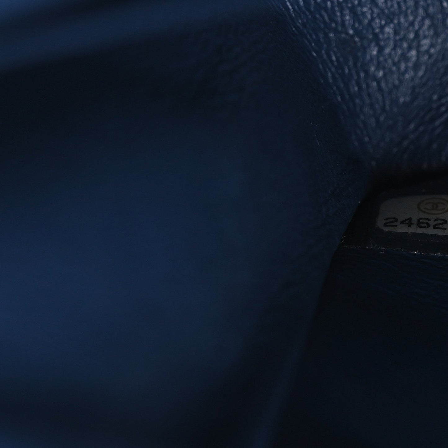 Caviar Quilted Medium Double Flap Navy