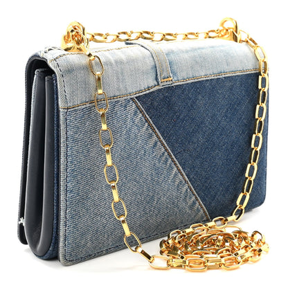 Denim DG Girls Shoulder Bag Blue