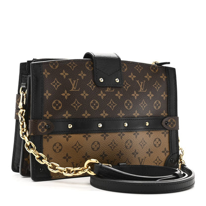 Reverse Monogram Trunk Clutch