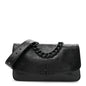 Calfskin Medium BB Soft Flap Bag Black