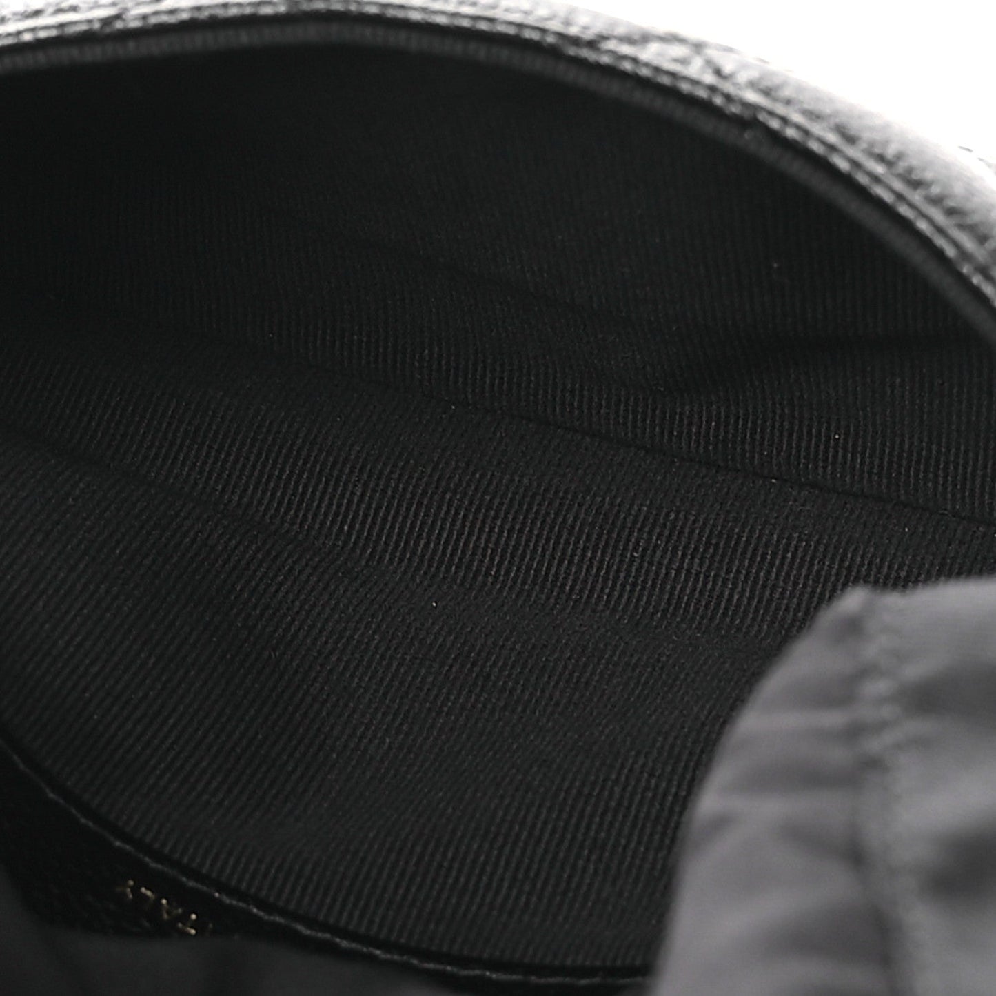 Caviar Fabric Foldable Tote Bag With Chain Black Multicolor