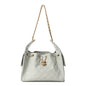 Caviar Quilted Small Chanel 25 Handbag Light Green