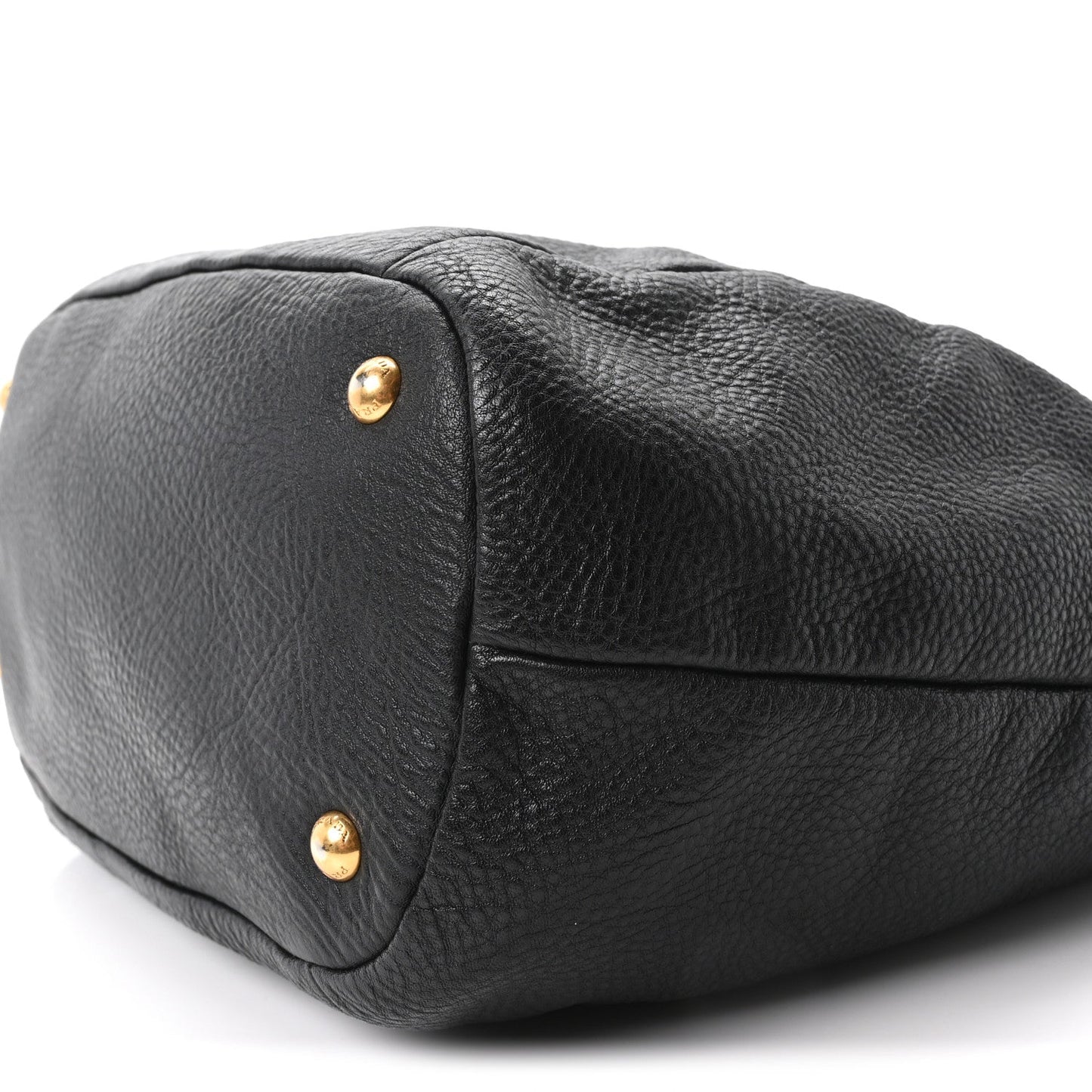 Vitello Daino Shopping Tote Black