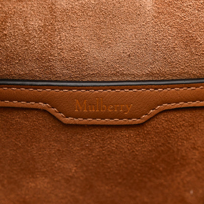 Silky Calfskin Mini Rider's Top Handle Bag Teak