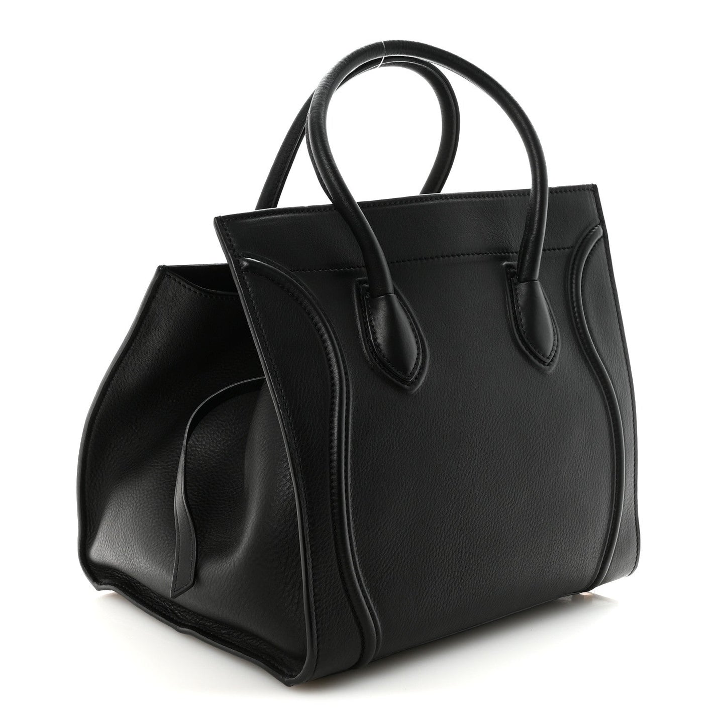 Supple Calfskin Medium Phantom Luggage Black