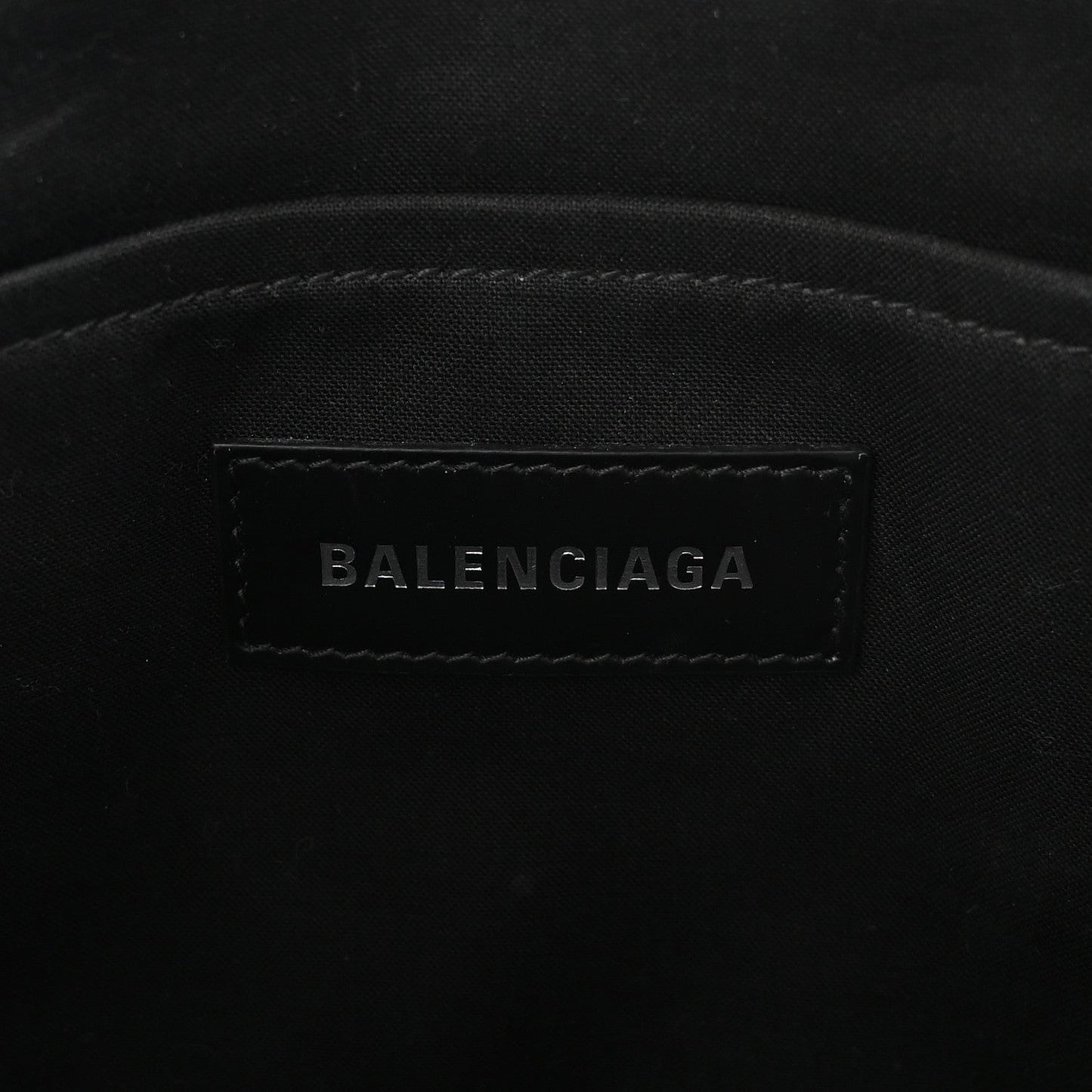 Washed Frayed Denim Logo Small Hardware Tote Blue