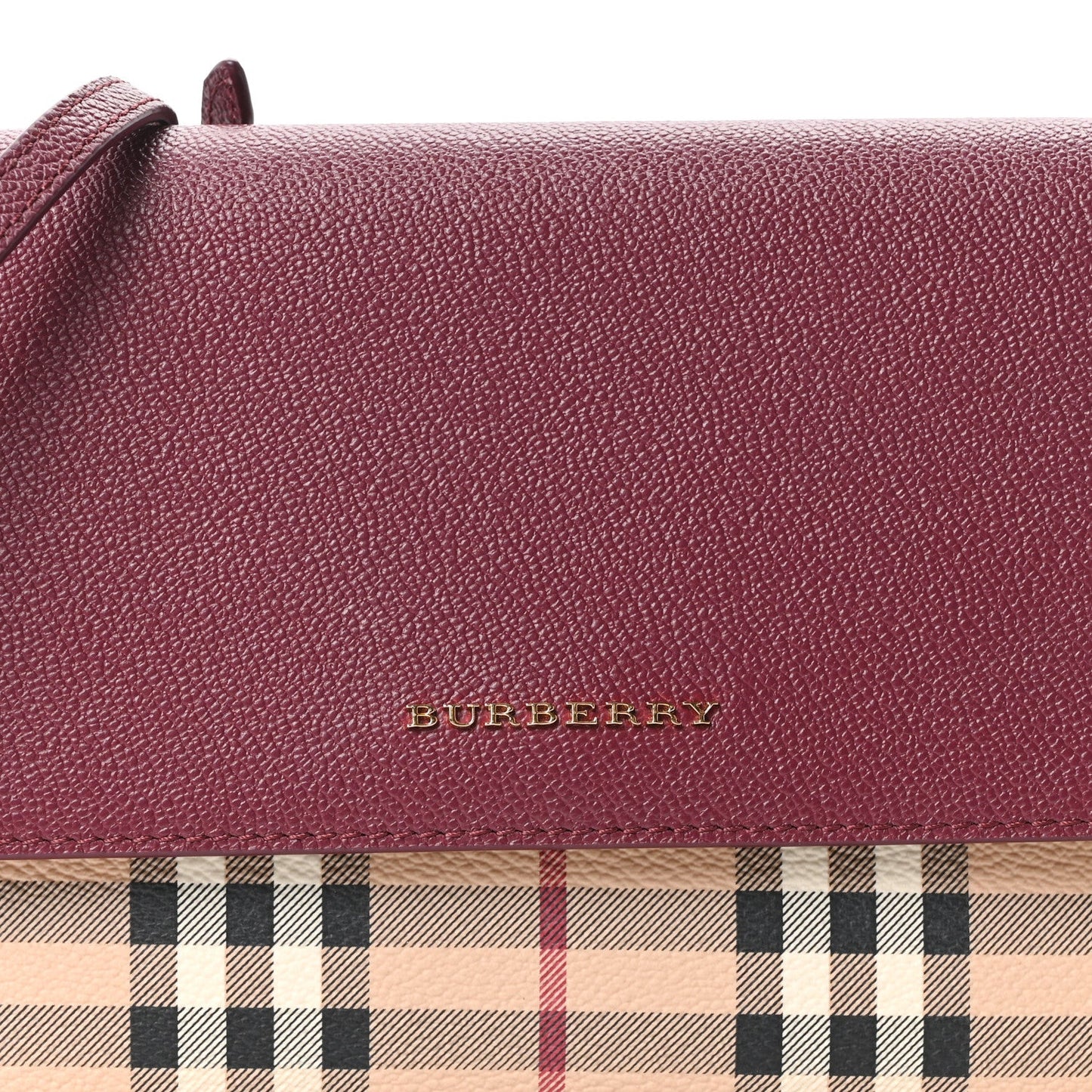 Haymarket Check Small Loxley Crossbody Dark Plum