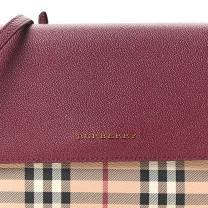 Haymarket Check Small Loxley Crossbody Dark Plum