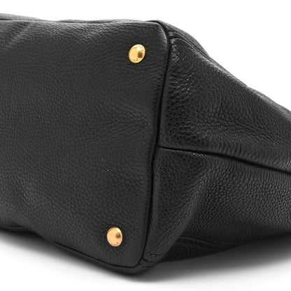 Vitello Daino Tote Black