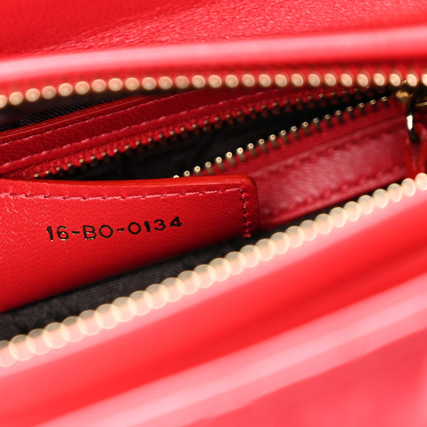 Lambskin Cannage Medium Lady Dior Red