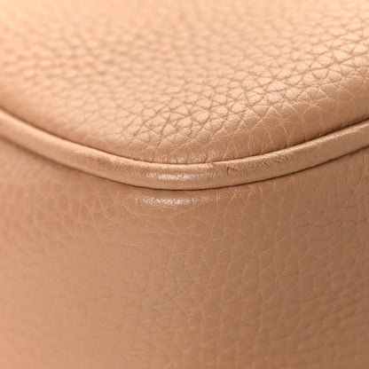 Pebbled Calfskin Small Soho Disco Bag Camelia