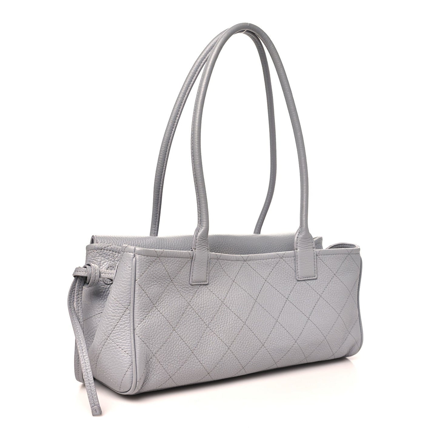 Grained Calfskin Urban Essentials Small Shopping Bag Grey