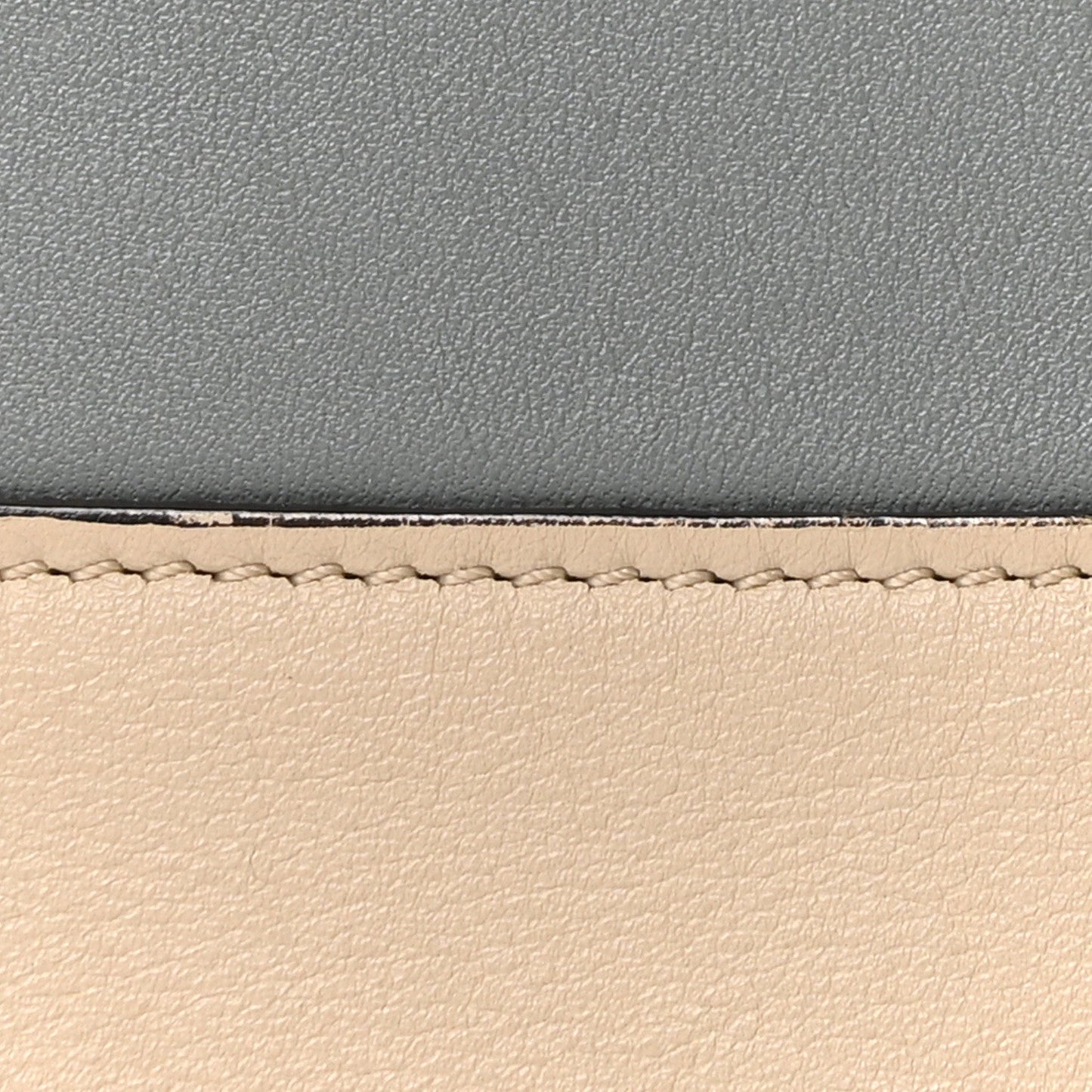 Shiny Smooth Calfskin Medium Frame Shoulder Bag Grege Storm