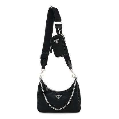 Nylon Re-Edition 2005 Shoulder Bag Black