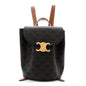 Triomphe Canvas Calfskin Bonnie Backpack Tan