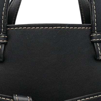 Calfskin Small Gate Tote Midnight Blue
