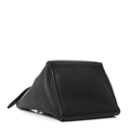 Supple Grained Calfskin Small Big Bag Black