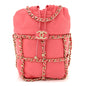 Lambskin Bucket Chain Drawstring Bag Pink