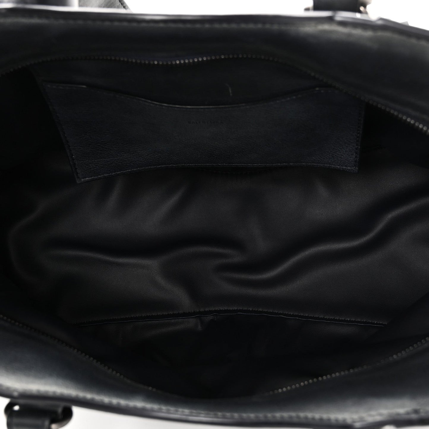 Used Calfskin Silver Hardware Neo Classic City Navy