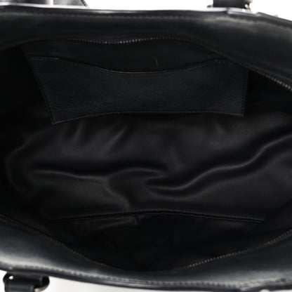 Used Calfskin Silver Hardware Neo Classic City Navy