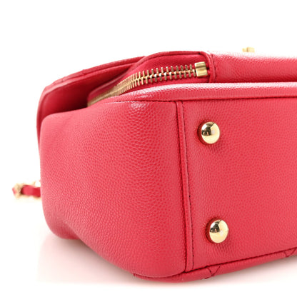Caviar Quilted Medium Business Affinity Flap Pink