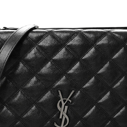 Lambskin Quilted Mini Becky Chain Bag Black