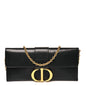 Calfskin 30 Montaigne Chain Pouch Black