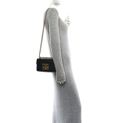 Guccissima Small Padlock Shoulder Bag Black