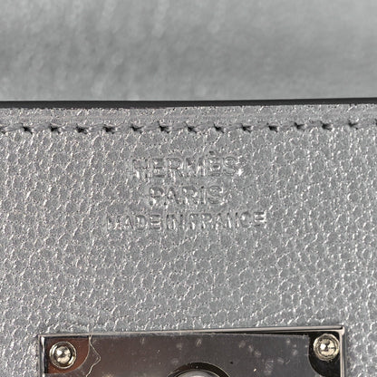 Metallic Chevre Chamkilight Kelly Wallet To Go Argent