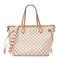 Damier Azur Braided Neverfull MM Orange